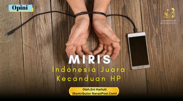 Miris, Indonesia juara kecanduan HP