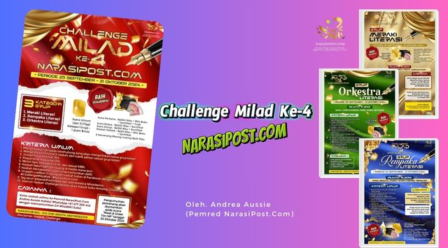 Challenge Milad Ke-4 NarasiPost.Com